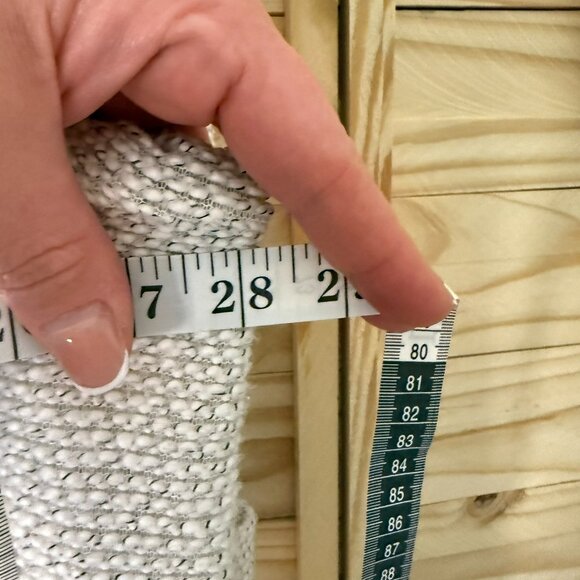 Extra Large, Cream Colored, Soft Knitted, Tunic Dress - Picture 7 of 8